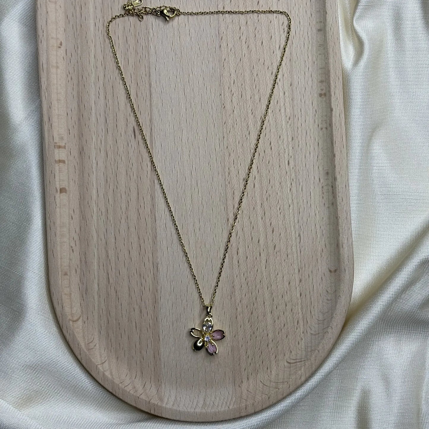 Cherry Blossom Petal Necklace | NK-N2-004