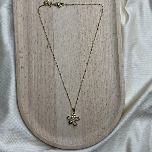 Cherry Blossom Petal Necklace | NK-N2-004