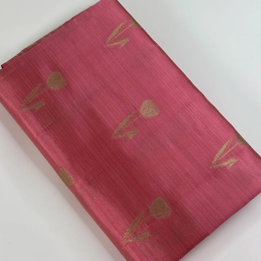 Rich Maroon – Tussar Jutt Handloom with Butta and Rich Pallu | M0-001