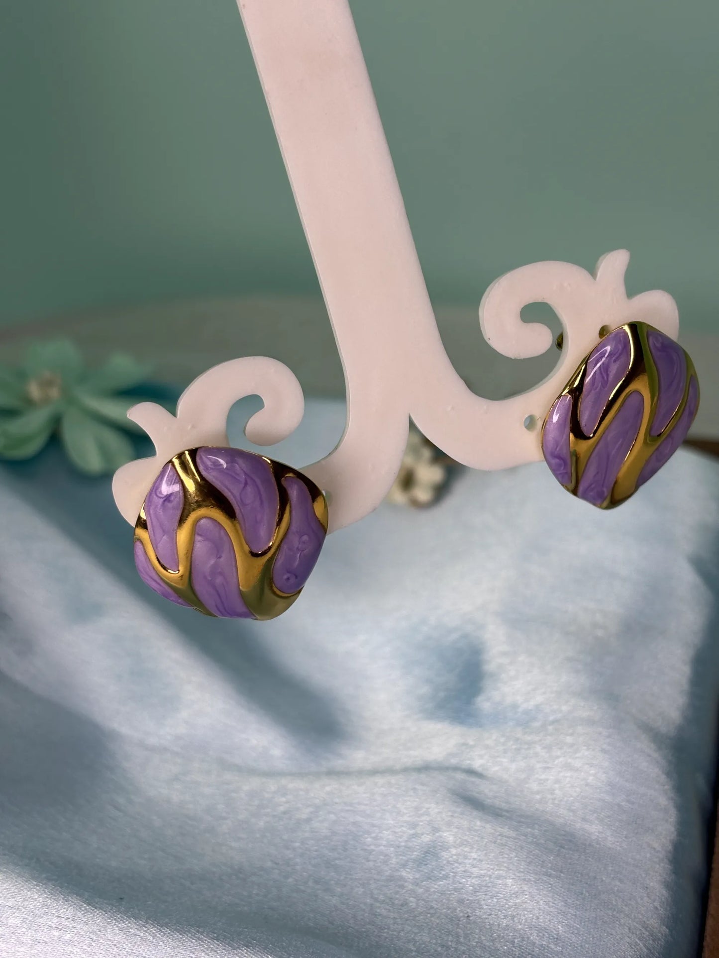 Enamel Stud Earrings (SKU: B4-ER-012)