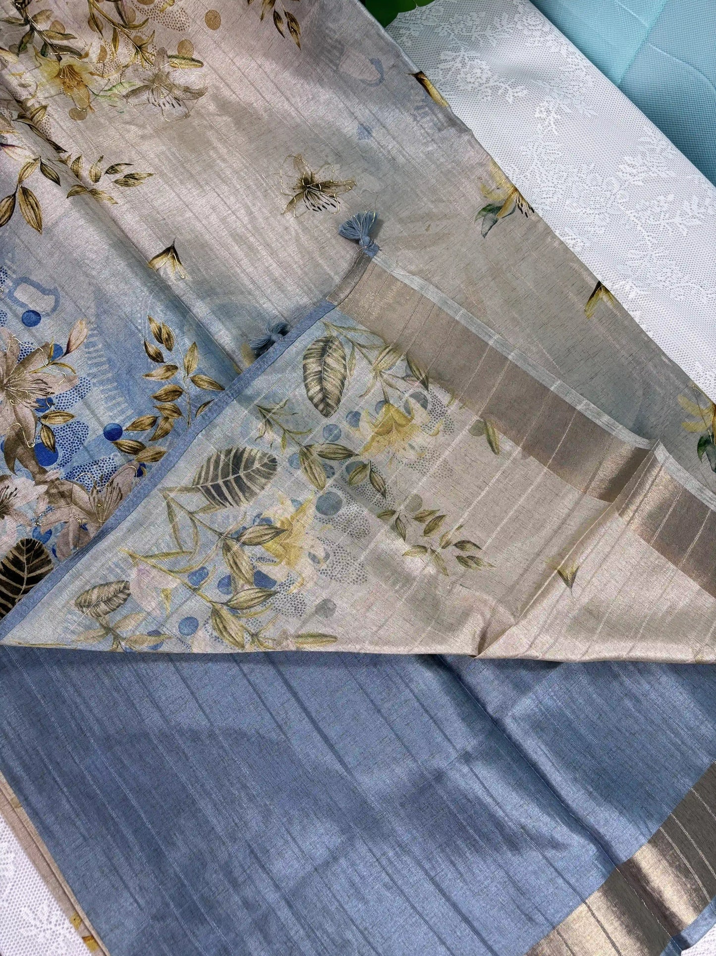 Floral Printed Manipuri Silk Saree (SKU: L2-006)