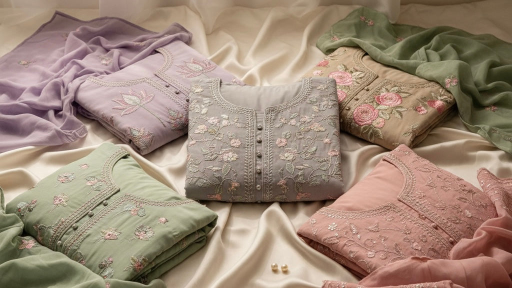 The Soft Side of Style: Why Pastel Embroidered Kurtis Are Always in Trend