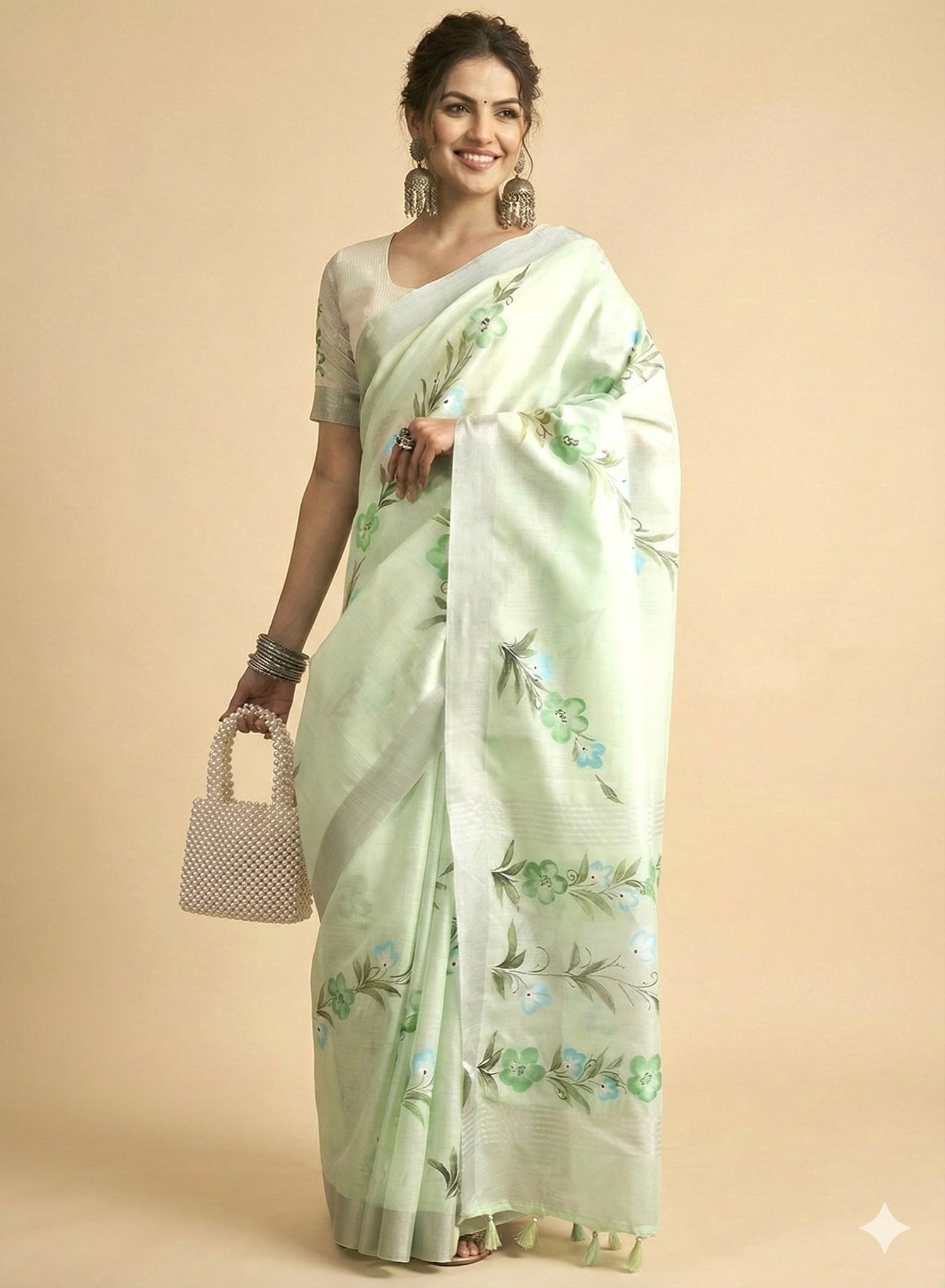 Linen Saree