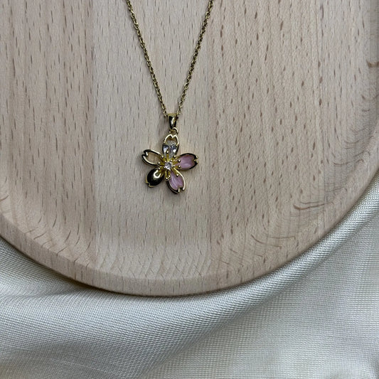Cherry Blossom Petal Necklace | NK-N2-004