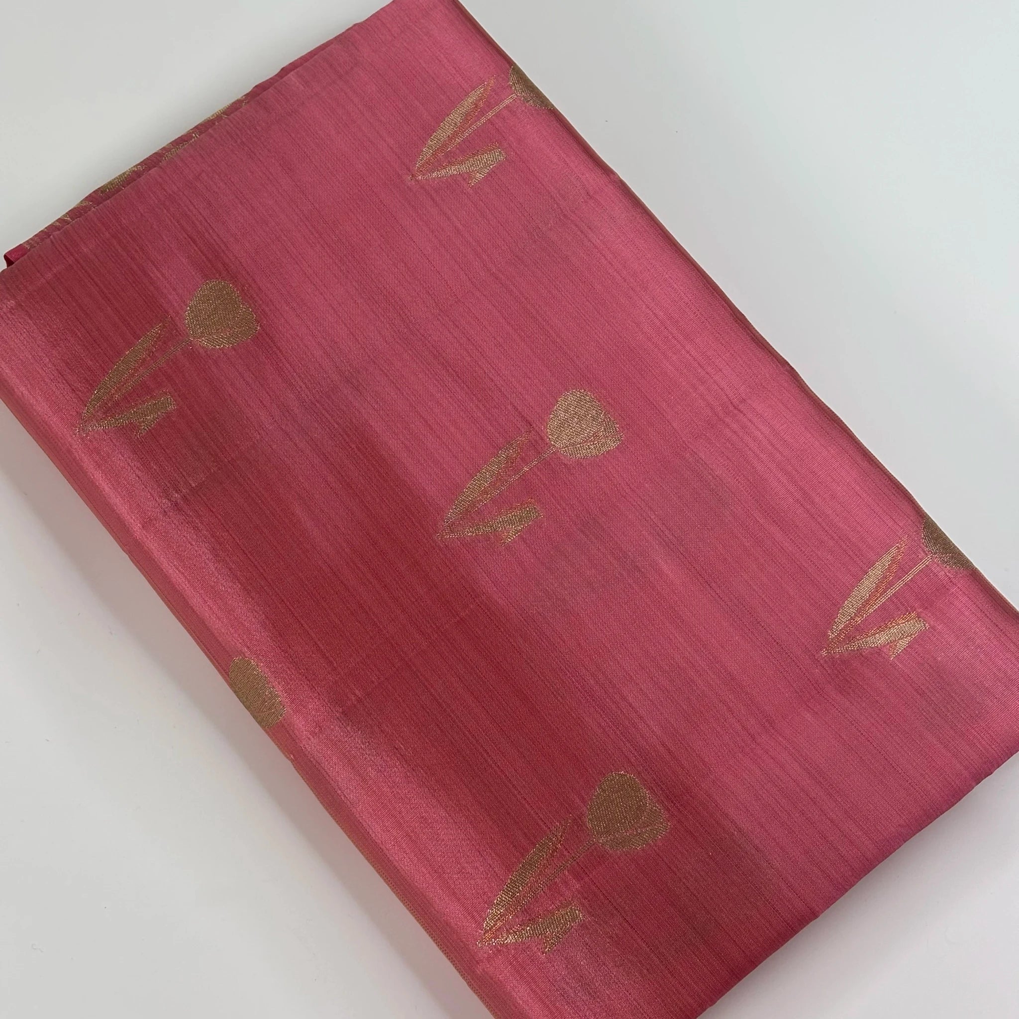Rich Maroon – Tussar Jutt Handloom with Butta and Rich Pallu | M0-001