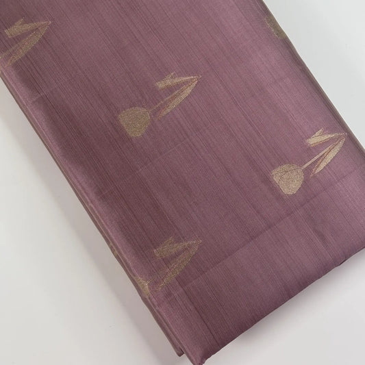 Vintage Rose – Tussar Jutt Handloom with Butta and Rich Pallu | M0-004