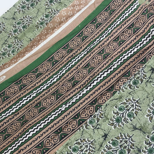 Green Pastel Bloom – Matka Silk Saree with Digital Print | K2-001