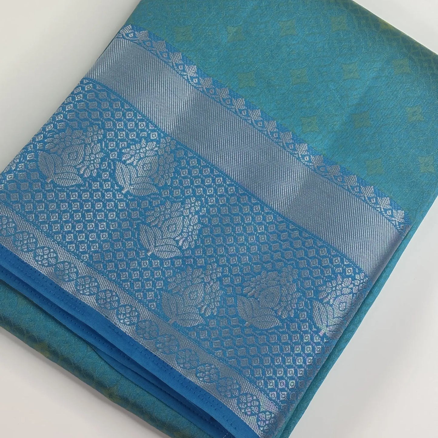 Devasena Blue Saree – Chitt Pallu Ambose Silk Saree | M1-002