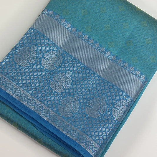 Devasena Blue Saree – Chitt Pallu Ambose Silk Saree | M1-002