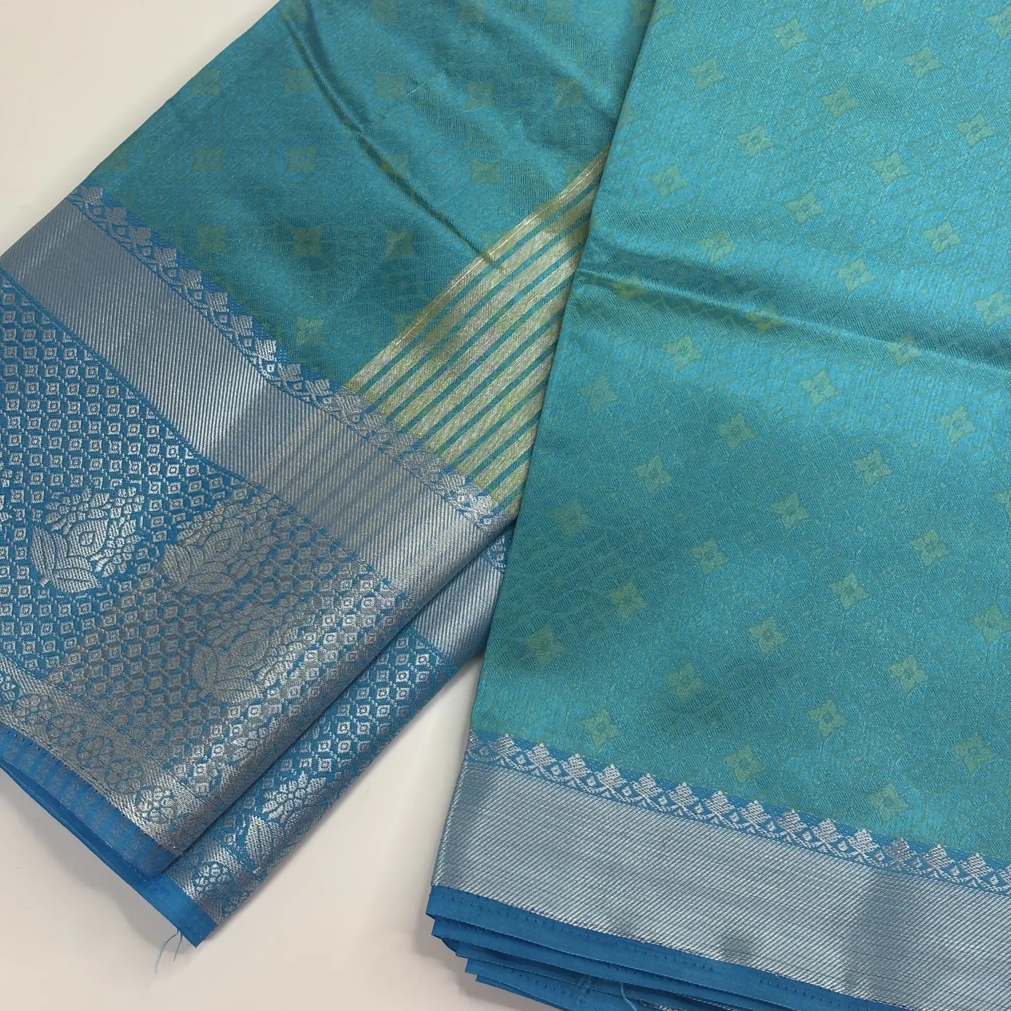 Devasena Blue Saree – Chitt Pallu Ambose Silk Saree | M1-002