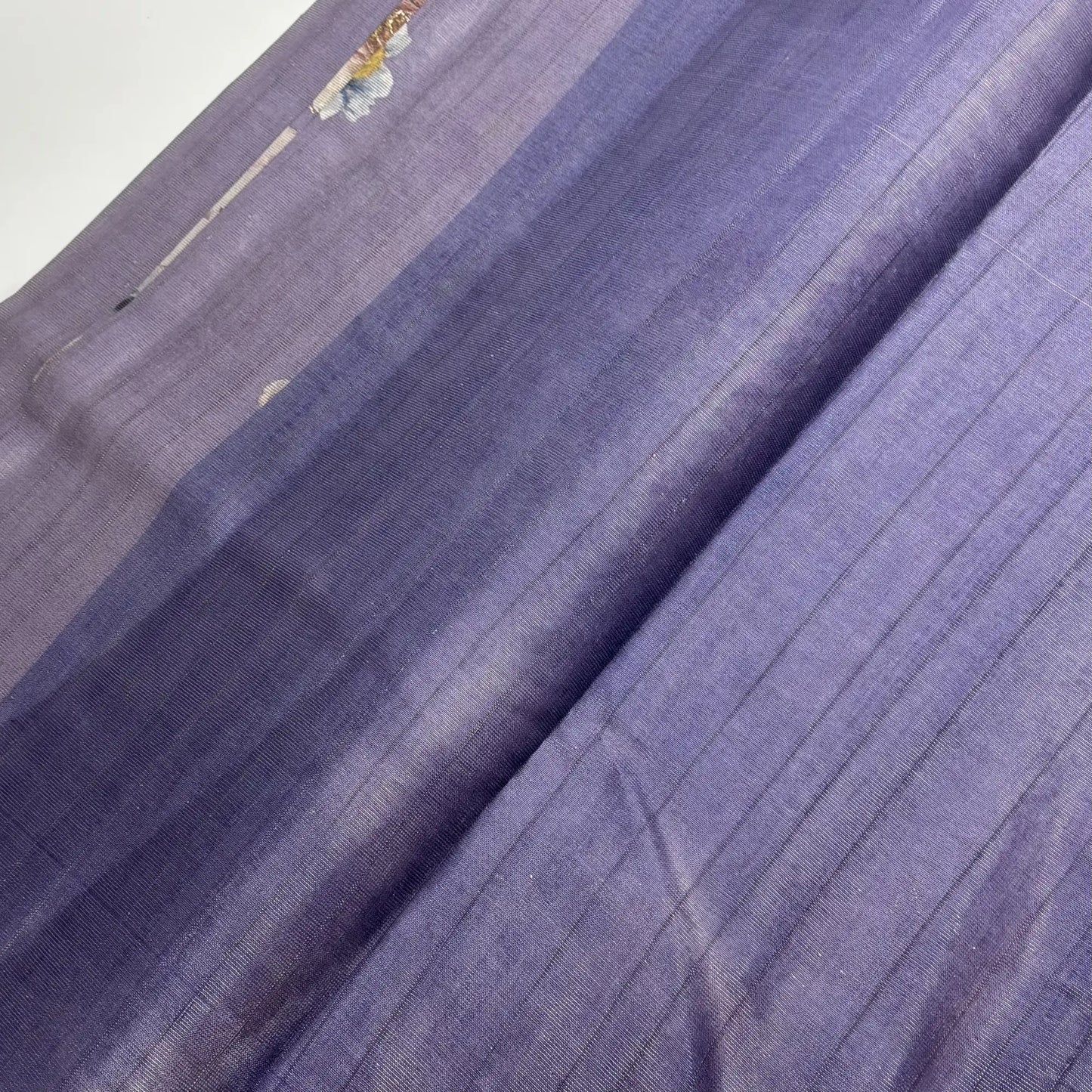 Tissue Silk Saree with Digital Floral and Ari Work (Dark Lavendar Green) | K3-002