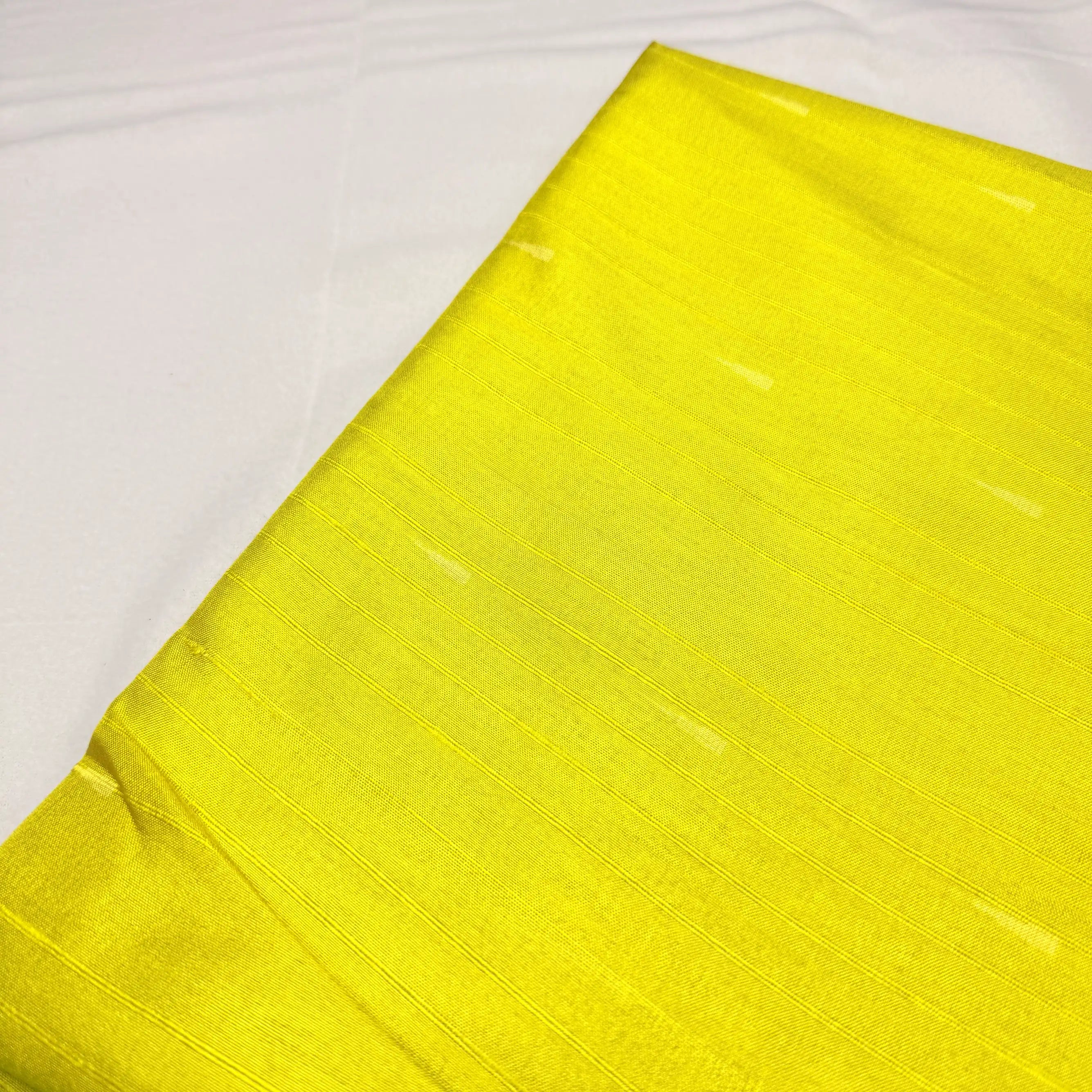 Royal Yellow & Green – Handloom Saree with Ikat Pallu and Geometric Body - G1-002