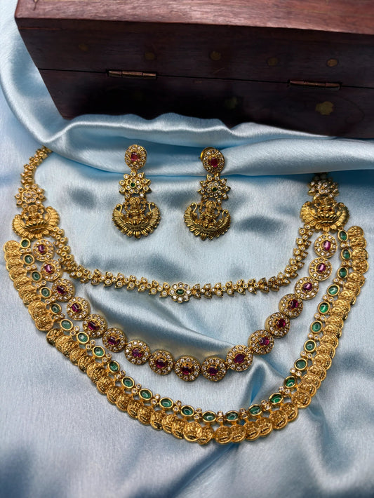 Layered Temple Necklace Set (SKU: B5-CS-012)
