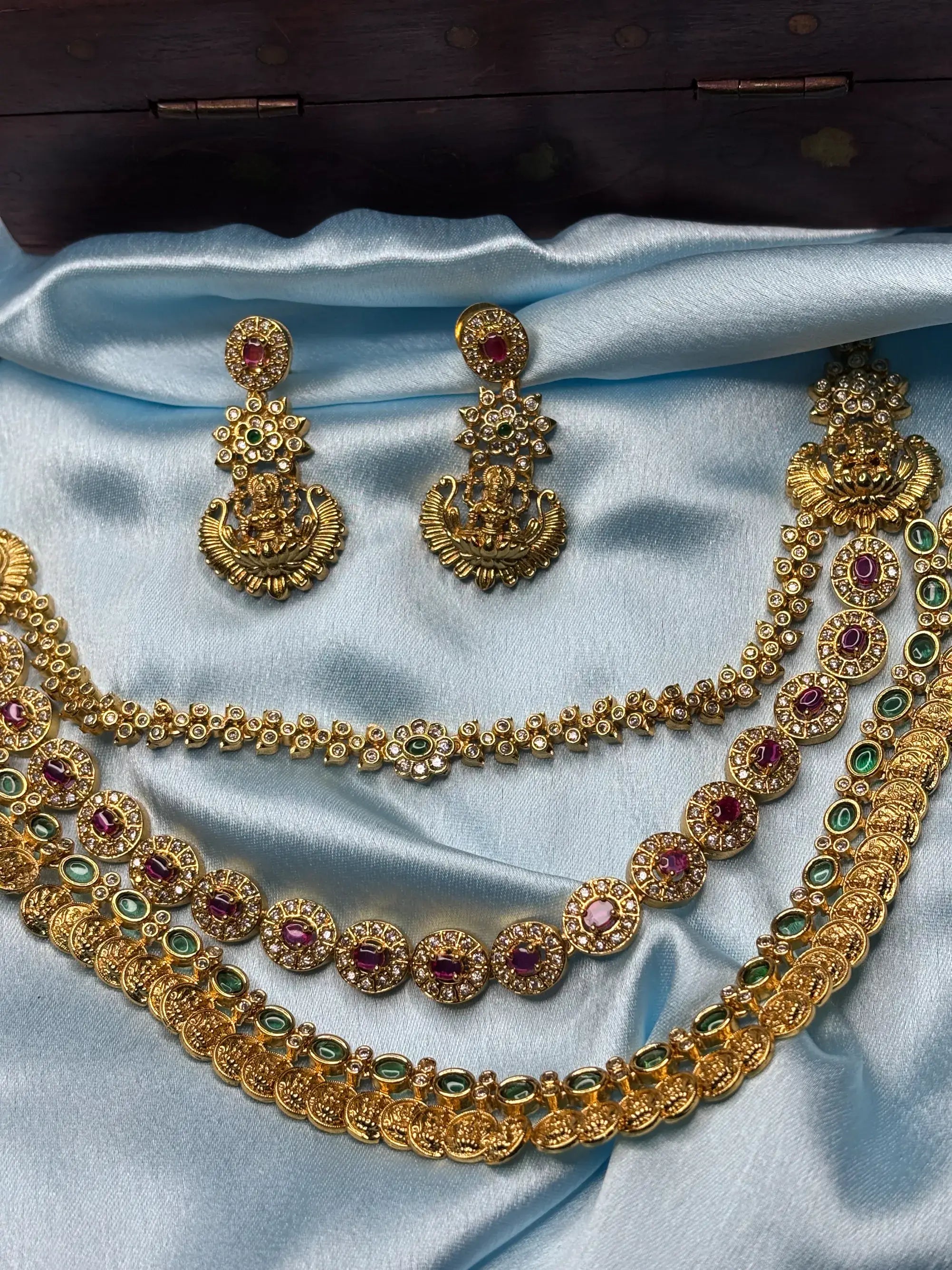 Layered Temple Necklace Set (SKU: B5-CS-012)