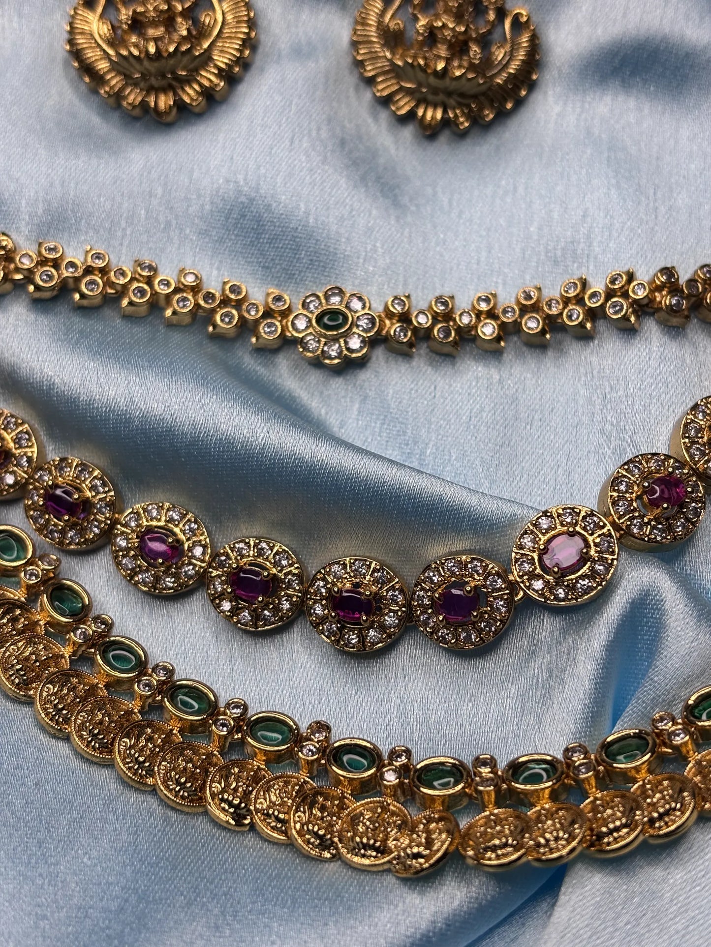 Layered Temple Necklace Set (SKU: B5-CS-012)