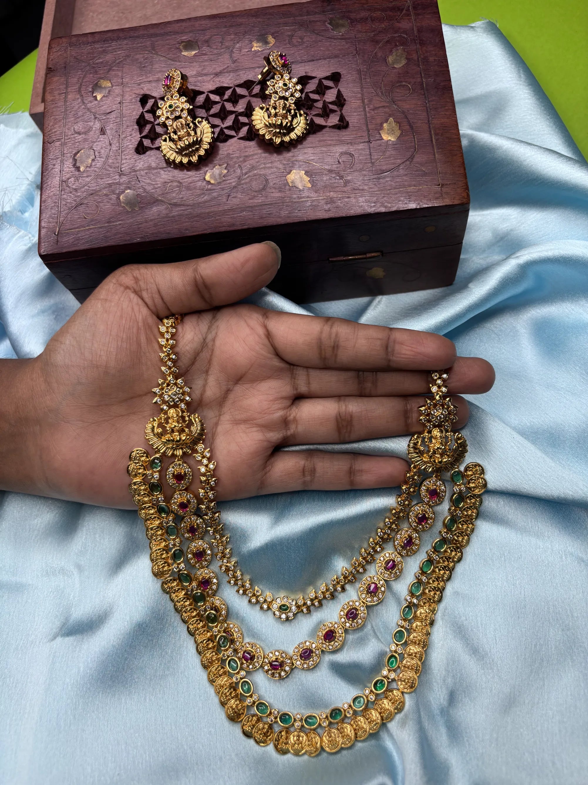 Layered Temple Necklace Set (SKU: B5-CS-012)