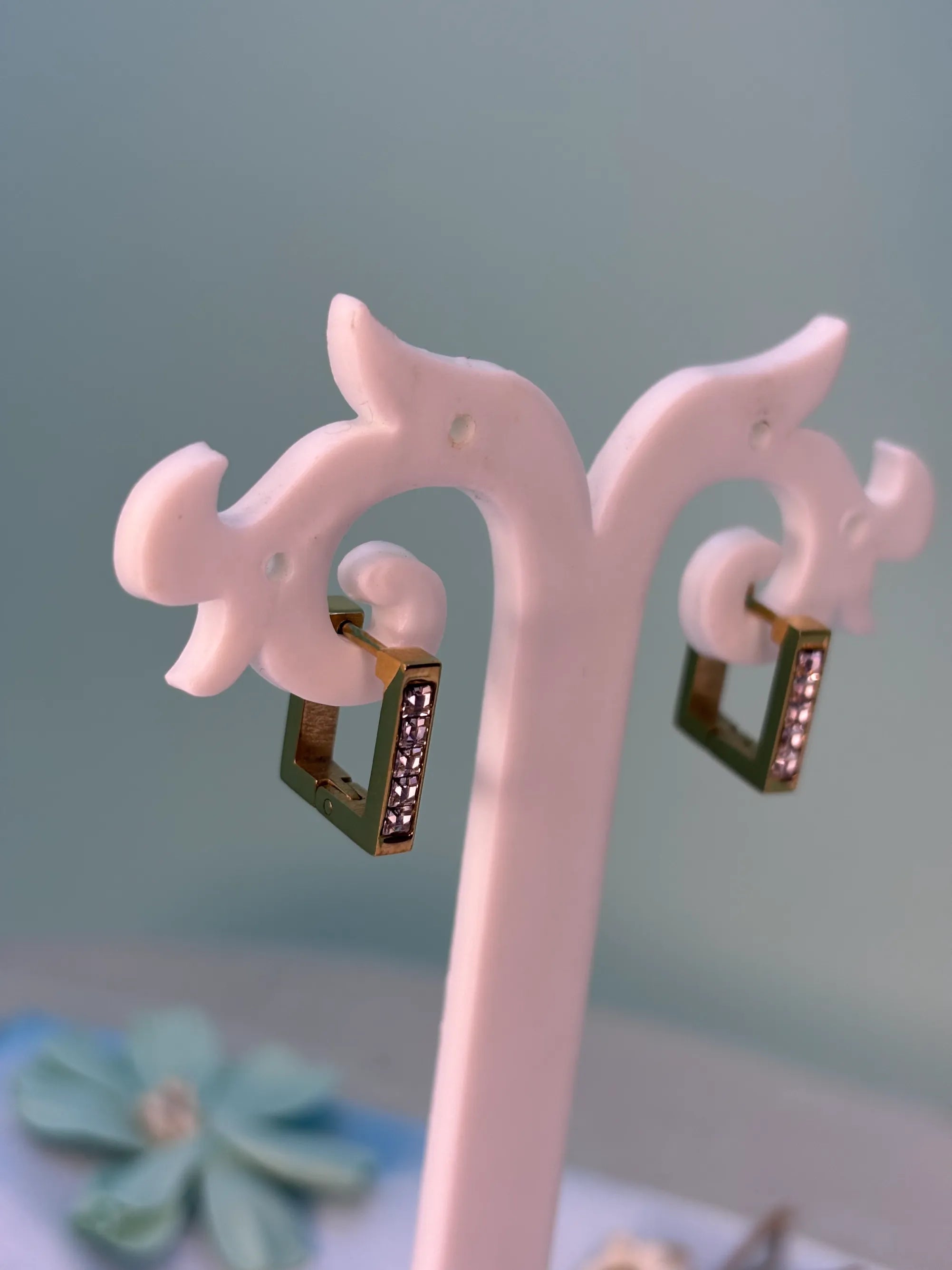 Minimalist CZ Huggie Earrings (SKU: B4-ER-018)