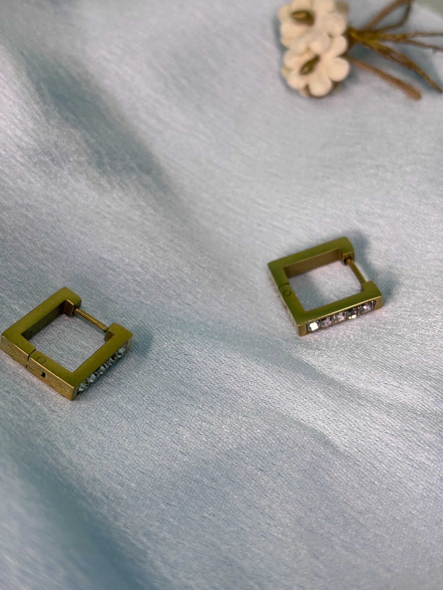 Minimalist CZ Huggie Earrings (SKU: B4-ER-018)