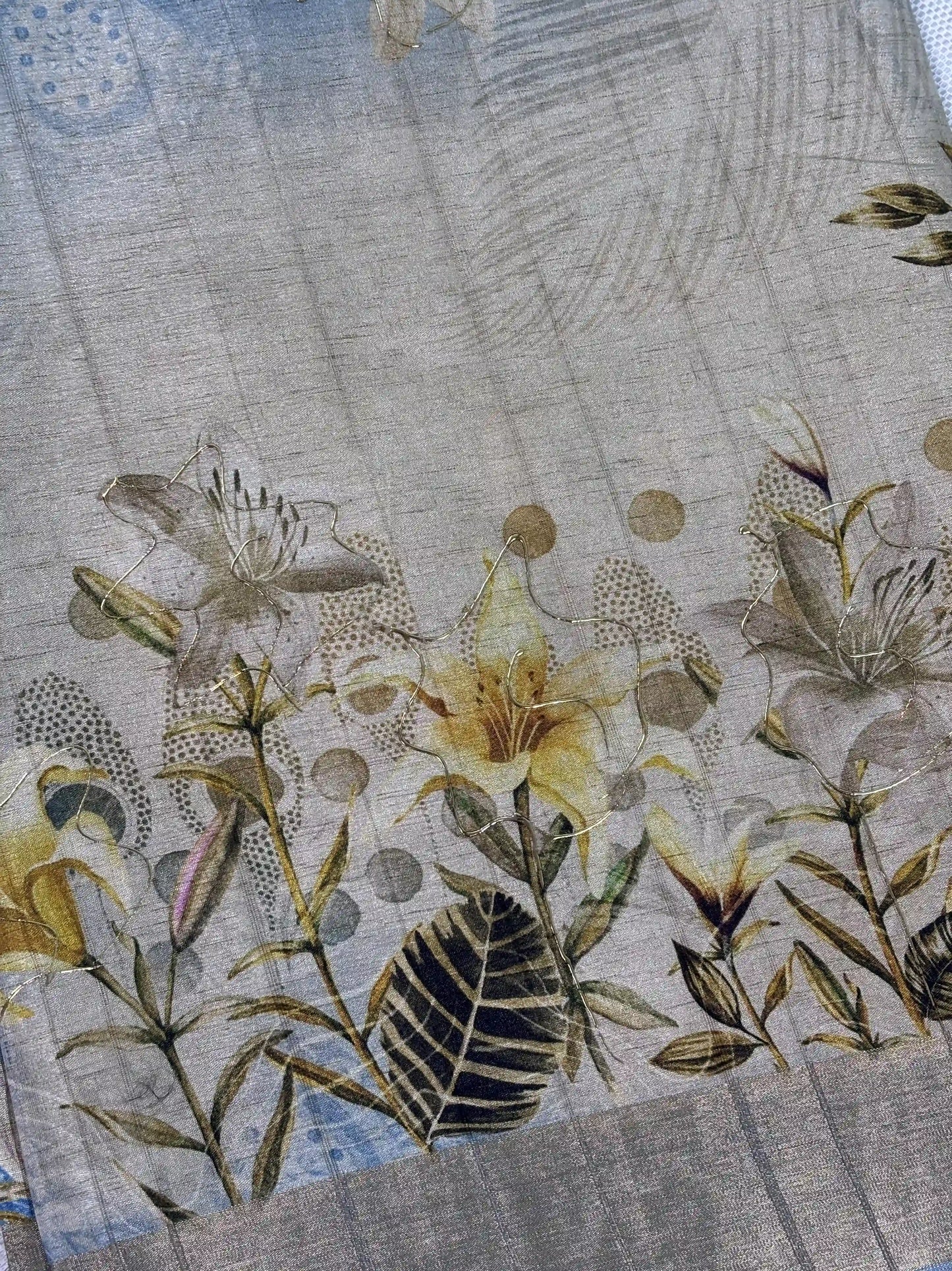 Floral Printed Manipuri Silk Saree (SKU: L2-006)