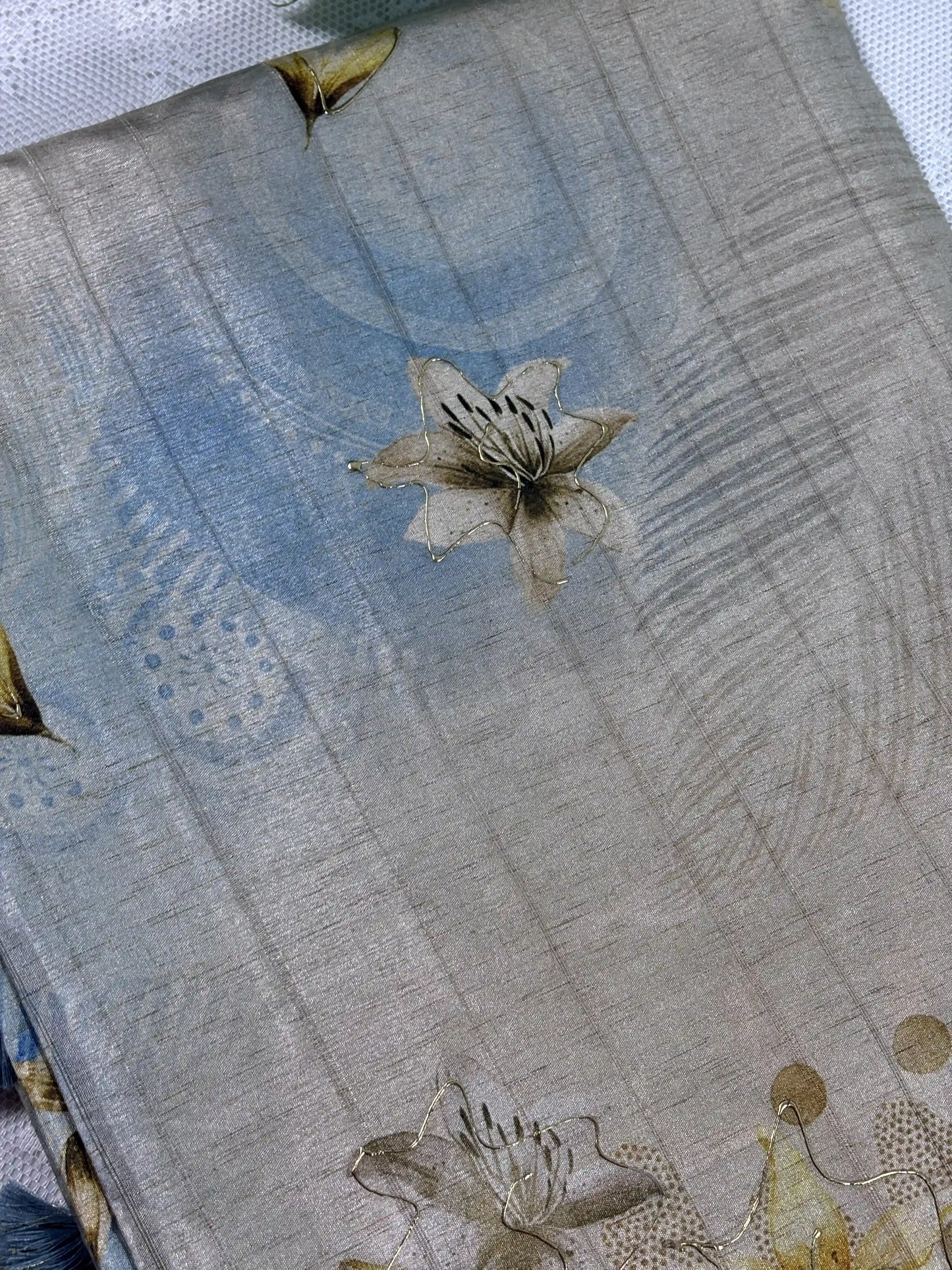 Floral Printed Manipuri Silk Saree (SKU: L2-006)