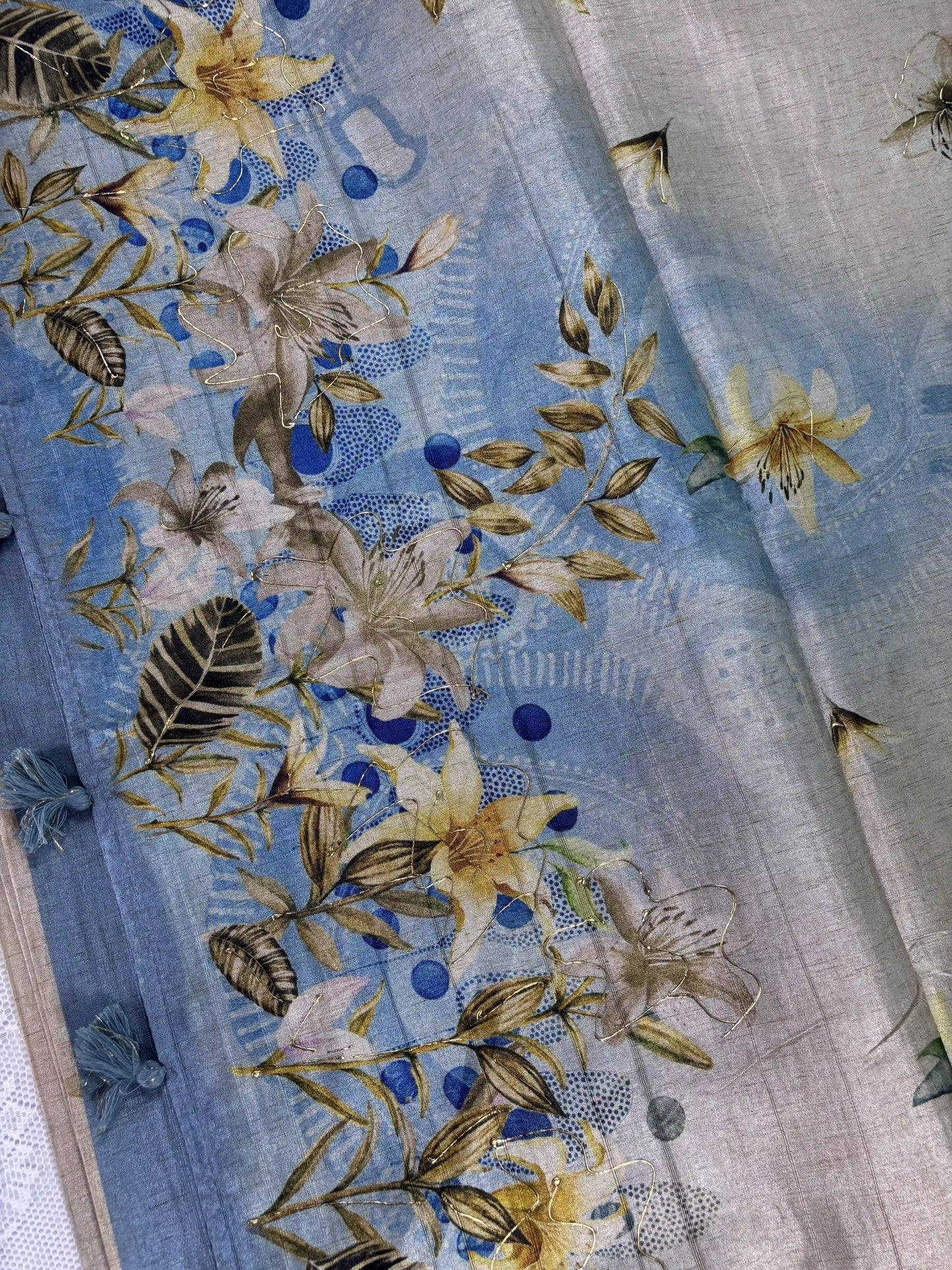 Floral Printed Manipuri Silk Saree (SKU: L2-006)