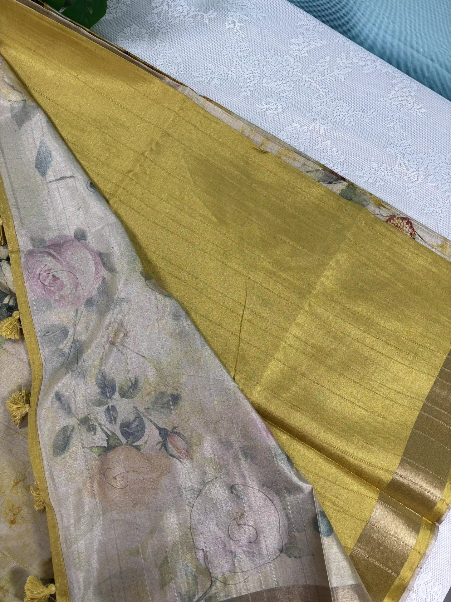 Floral Printed Manipuri Silk Saree (SKU: L2-007)