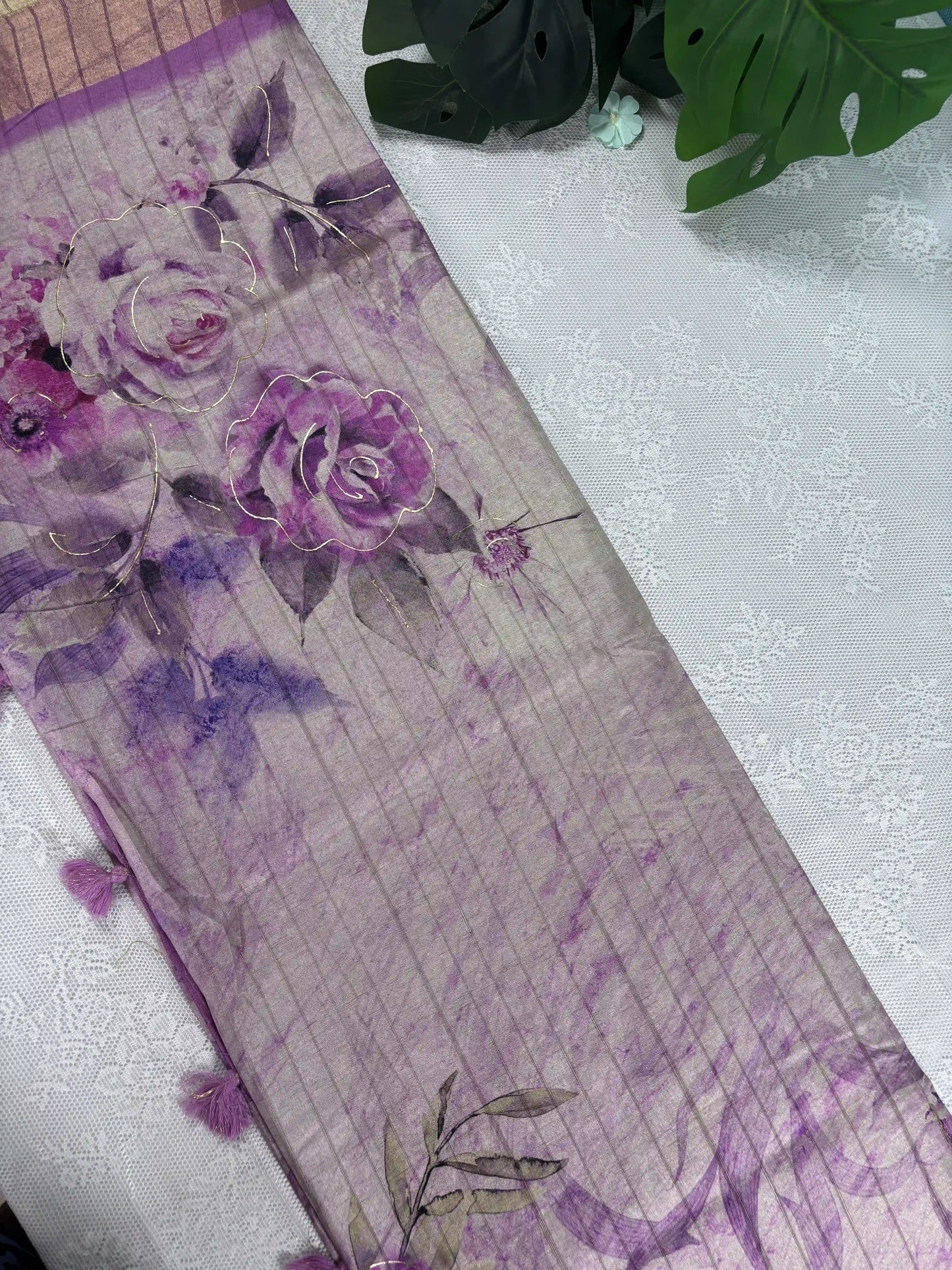 Floral Printed Manipuri Silk Saree (SKU: L2-008)