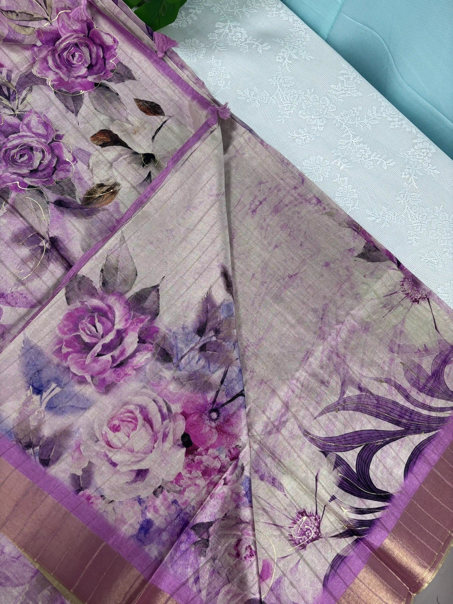 Floral Printed Manipuri Silk Saree (SKU: L2-008)